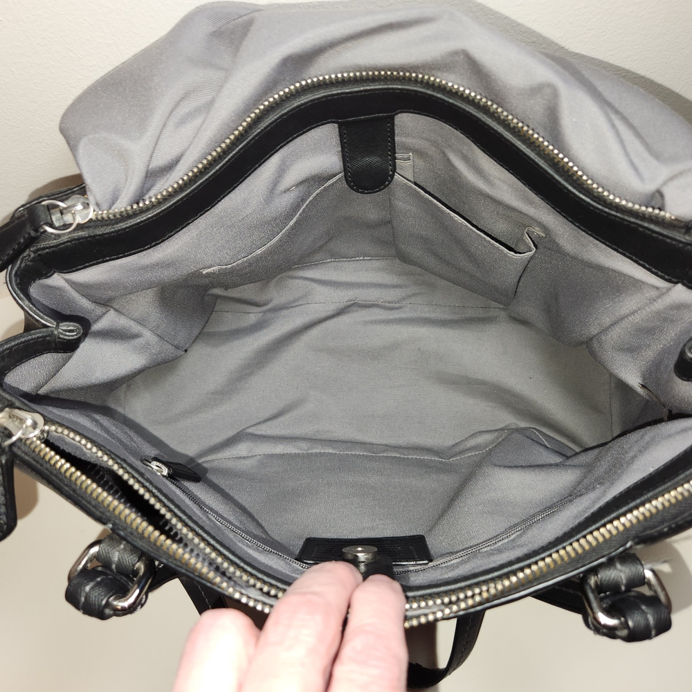 Coach Large Black Peyton Tote Shoulder Bag - Picture 14 of 16
